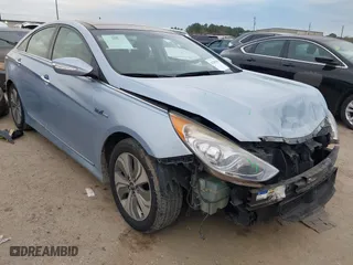 2015 Hyundai Sonata Hybrid Limited with VIN KMHEC4A42FA126221, listed as a IAAI auction lot 41281818 with 1 mi miles. Bid and sale history available at carsss.com. Image 1.