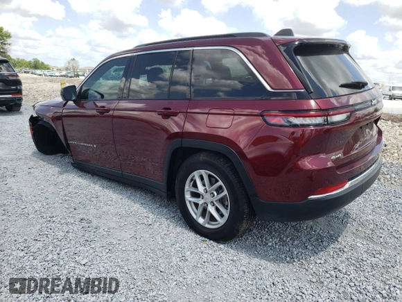 2024 Jeep Grand Cherokee Laredo X with VIN 1C4RJHAG5RC194583, listed as a Copart auction lot 52618915 with 19,283 mi miles and Salvage Title. Bid and sale history available at carsss.com. Image 2.
