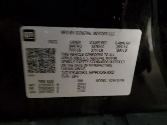 2023 Cadillac Escalade 4WD Sport Platinum with VIN 1GYS4GKL5PR336482, listed as a Copart auction lot 51202425 with 0 mi miles and Salvage Title. Bid and sale history available at carsss.com. Image 13.