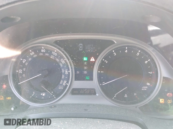 2007 Lexus IS 250 with VIN JTHBK262075046771, listed as a IAAI auction lot 42094243 with 225,879 mi miles and . Bid and sale history available at DreamBid. Image 7.