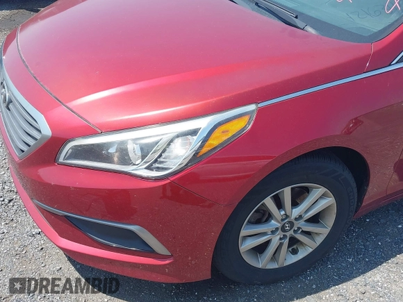 2016 Hyundai Sonata SE with VIN 5NPE24AF0GH426827, listed as a IAAI auction lot 42163411 with 120,294 mi miles and . Bid and sale history available at carsss.com. Image 6.