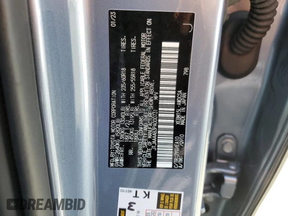 2023 Lexus RZ 450e Premium z VIN JTJAAAAB3PA000731, wystawiony jako Copart lot #57350214 z przebiegiem 7 642 mil mil oraz Szkoda całkowita • Salvage title. Historia ofert i sprzedaży dostępna na DreamBid. Obrazek 14.