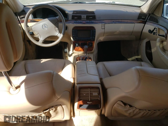2005 Mercedes-Benz S-Class 5.0L with VIN WDBNG75J95A445994, listed as a Copart auction lot 46492434 with 0 mi miles and Clean Title. Bid and sale history available at carsss.com. Image 8.