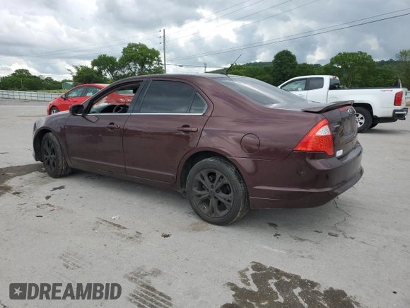 2012 Ford Fusion SE with VIN 3FAHP0HA1CR184497, listed as a Copart auction lot 56848805 with 217,189 mi miles and Clean title. Bid and sale history available at DreamBid. Image 2.