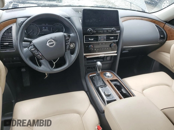 2022 Nissan Armada SL with VIN JN8AY2BD4N9678217, listed as a Copart auction lot 50697584 with 12,711 mi miles. Bid and sale history available at carsss.com. Image 8.