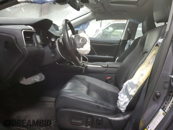 2022 Lexus RX 350 with VIN 2T2HZMDA8NC309467, listed as a Copart auction lot 49897385 with 36,795 mi miles and Salvage Title. Bid and sale history available at DreamBid. Image 7.