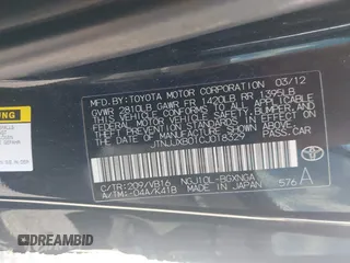 2012 Scion iQ z VIN JTNJJXB01CJ018329, wystawiony jako IAAI lot #42441103 z przebiegiem 173 729 mil mil oraz . Historia ofert i sprzedaży dostępna na DreamBid. Obrazek 9.
