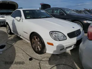 2002 Mercedes-Benz SLK-Class 2.3L Kompressor with VIN WDBKK49F72F266549, listed as a Copart auction lot 74991154 with 56,192 mi miles and Non Repairable. Bid and sale history available at carsss.com. Image 4.