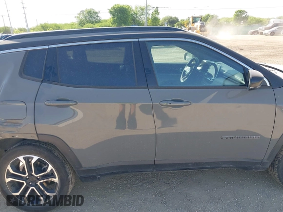 2023 Jeep Compass Limited with VIN 3C4NJDCN7PT569166, listed as a IAAI auction lot 42018154 with 40,751 mi miles and . Bid and sale history available at carsss.com. Image 13.