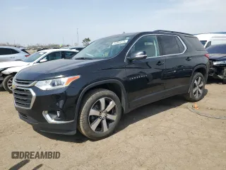 2021 Chevrolet Traverse LT z VIN 1GNEVHKW9MJ266082, wystawiony jako Copart lot #53355275 z przebiegiem 37 133 mil mil oraz Szkoda całkowita • Salvage title. Historia ofert i sprzedaży dostępna na DreamBid. Obrazek 1.