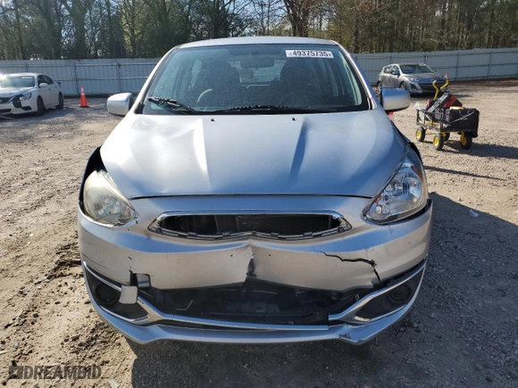 2020 Mitsubishi Mirage ES with VIN ML32A3HJXLH006062, listed as a Copart auction lot 49375735 with 59,057 mi miles and Salvage Title. Bid and sale history available at carsss.com. Image 5.