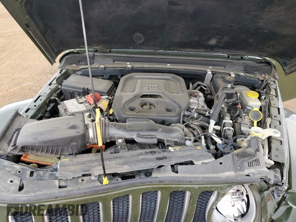 2021 Jeep Wrangler Unlimited Sahara with VIN 1C4HJXEN5MW591989, listed as a Copart auction lot 57535645 with 80,923 mi miles and Salvage title. Bid and sale history available at DreamBid. Image 11.