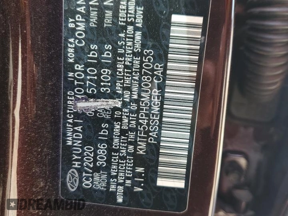 2021 Genesis G90 Ultimate z VIN KMTF54PH5MU087053, wystawiony jako Copart lot #56423025 z przebiegiem 45 877 mil mil oraz Szkoda całkowita • Salvage title. Historia ofert i sprzedaży dostępna na DreamBid. Obrazek 13.