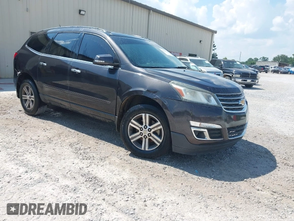 2015 Chevrolet Traverse LT with VIN 1GNKRGKD9FJ386547, listed as a IAAI auction lot 42663028 with 170,563 mi miles and . Bid and sale history available at DreamBid. Image 1.