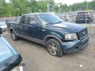 2005 Ford F-150 XLT with VIN 1FTPX12555NA02250, listed as a Copart auction lot 55414295 with Not Provided miles and Salvage Title. Bid and sale history available at carsss.com. Image 4.
