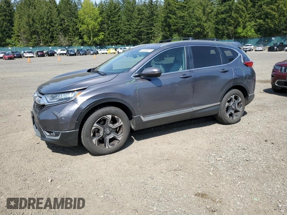 2017 Honda CR-V Touring with VIN 2HKRW2H93HH623695, listed as a Copart auction lot 55335375 with 97,389 mi miles and Salvage Title. Bid and sale history available at carsss.com. Image 1.