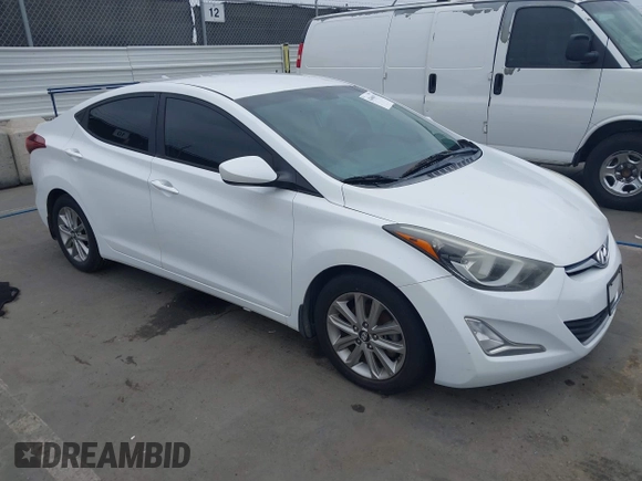 2016 Hyundai Elantra SE with VIN 5NPDH4AE7GH707735, listed as a IAAI auction lot 42460102 with 104,022 mi miles and . Bid and sale history available at DreamBid. Image 1.