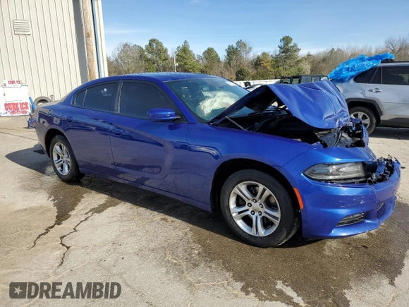 2019 Dodge Charger SXT with VIN 2C3CDXBG7KH745559, listed as a Copart auction lot 48002275 with 115,248 mi miles and Salvage title. Bid and sale history available at DreamBid. Image 4.