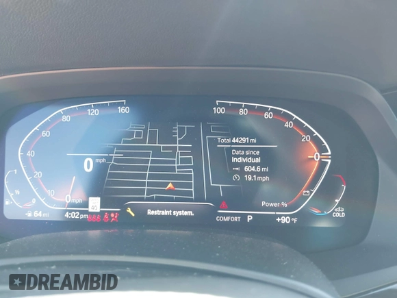 2021 BMW X5 xDrive40i with VIN 5UXCR6C02M9F86589, listed as a IAAI auction lot 42323169 with 44,291 mi miles and . Bid and sale history available at DreamBid. Image 7.