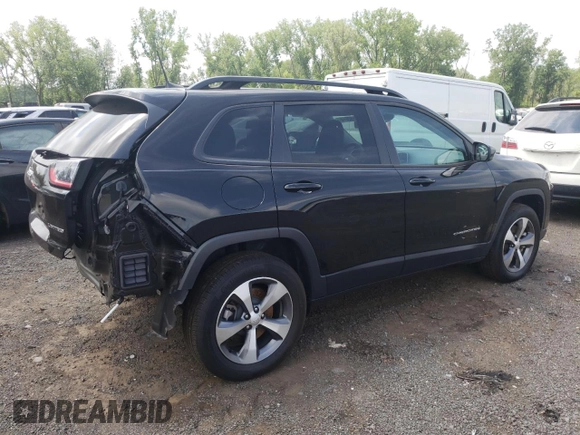 2022 Jeep Cherokee Limited with VIN 1C4PJMDN2ND535615, listed as a Copart auction lot 60552614 with 14,084 mi miles and Salvage title. Bid and sale history available at DreamBid. Image 3.