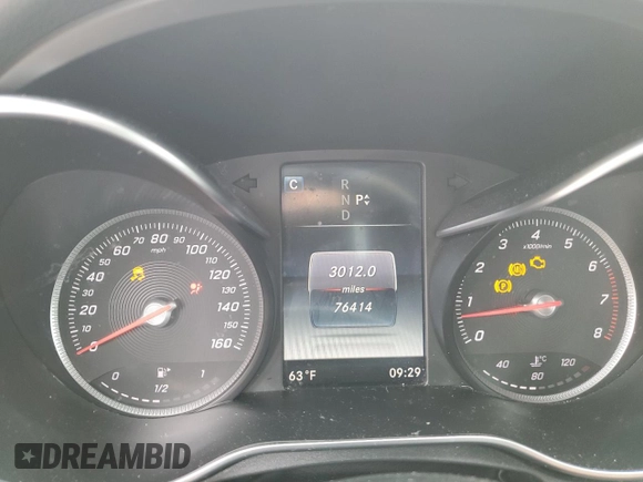2016 Mercedes-Benz C 300 z VIN 55SWF4JB6GU177923, wystawiony jako Copart lot #60369825 z przebiegiem 76 414 mil mil oraz Szkoda całkowita • Salvage title. Historia ofert i sprzedaży dostępna na DreamBid. Obrazek 9.