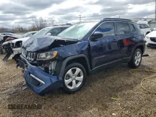 2021 Jeep Compass Altitude with VIN 3C4NJDBB5MT599544, listed as a Copart auction lot 52992425 with 85,853 mi miles and Salvage title. Bid and sale history available at DreamBid. Image 1.