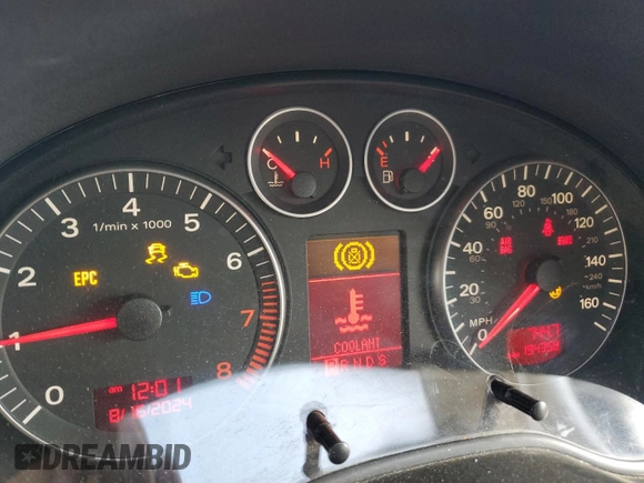 2008 Audi A3 with VIN WAUNF78PX8A179763, listed as a Copart auction lot 77011614 with 194,358 mi miles and Salvage Title. Bid and sale history available at carsss.com. Image 9.