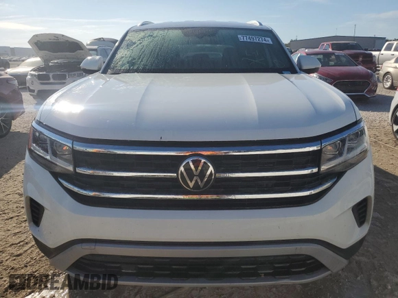 2023 Volkswagen Atlas SE z VIN 1V2DC2CA5PC214689, wystawiony jako Copart lot #77497274 z przebiegiem 29 838 mil mil oraz Nie do naprawy • Non repairable. Historia ofert i sprzedaży dostępna na DreamBid. Obrazek 5.