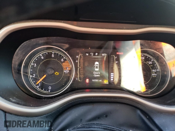 2016 Jeep Cherokee 75th Anniversary with VIN 1C4PJMCB7GW145110, listed as a Copart auction lot 87393294 with 141,501 mi miles and Salvage Title. Bid and sale history available at carsss.com. Image 9.