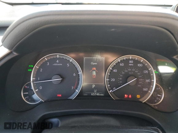 2019 Lexus RX 350 with VIN 2T2BZMCA8KC182934, listed as a Copart auction lot 55327195 with 65,746 mi miles and Salvage title. Bid and sale history available at DreamBid. Image 9.