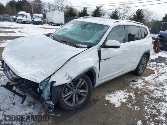 2019 Volkswagen Atlas SEL R-Line with VIN 1V2RR2CA4KC612697, listed as a IAAI auction lot 41618930 with 25,476 mi miles and . Bid and sale history available at DreamBid. Image 18.