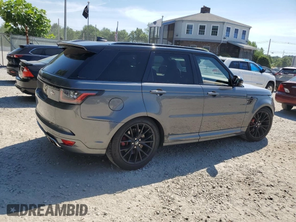 2018 Land Rover Range Rover Sport SVR with VIN SALWZ2SE9JA188901, listed as a Copart auction lot 60599224 with 67,573 mi miles and Clean Title. Bid and sale history available at carsss.com. Image 3.