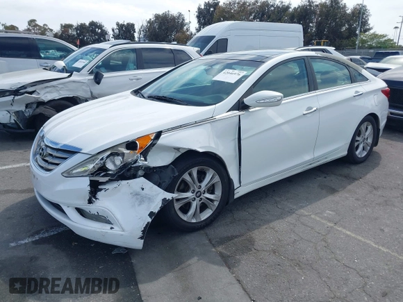 2013 Hyundai Sonata Limited with VIN 5NPEC4AC3DH585887, listed as a IAAI auction lot 42046976 with 126,675 mi miles and . Bid and sale history available at carsss.com. Image 2.