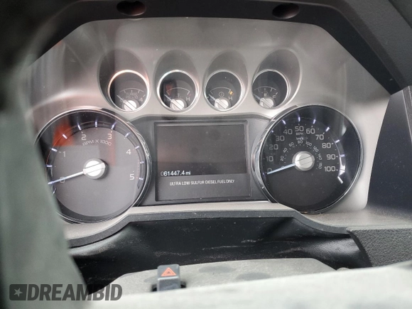 2012 Ford F-350 XL with VIN 1FT8W3DT4CEC91231, listed as a Copart auction lot 41620685 with 61,447 mi miles and Salvage Title. Bid and sale history available at DreamBid. Image 9.