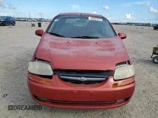 2007 Chevrolet Aveo LS with VIN KL1TD66697B703022, listed as a Copart auction lot 62301515 with 124,668 mi miles and Salvage title. Bid and sale history available at DreamBid. Image 5.