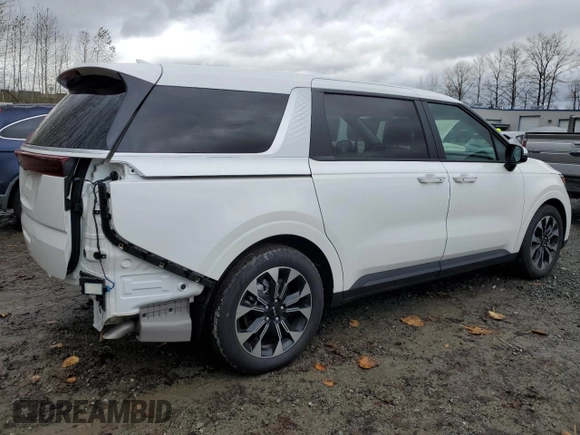 2024 Kia Carnival EX with VIN KNDNC5H3XR6391712, listed as a Copart auction lot 80337484 with 3,034 mi miles and Salvage Title. Bid and sale history available at carsss.com. Image 3.