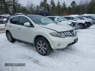 2010 Nissan Murano SL with VIN JN8AZ1MW1AW124571, listed as a IAAI auction lot 41542610 with 167,494 mi miles. Bid and sale history available at carsss.com. Image 1.