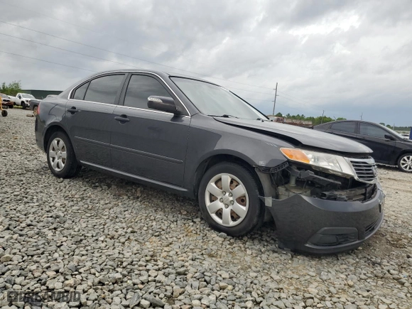 2010 Kia Optima LX with VIN KNAGG4A86A5424614, listed as a Copart auction lot 51083615 with 105,993 mi miles and Salvage Title. Bid and sale history available at carsss.com. Image 4.