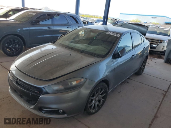 2013 Dodge Dart SXT with VIN 1C3CDFBA4DD324839, listed as a Copart auction lot 54192195 with 156,729 mi miles and Salvage Title. Bid and sale history available at carsss.com. Image 1.