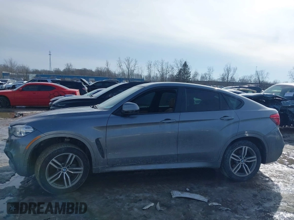 2018 BMW X6 xDrive50i with VIN 5UXKU6C50J0W39146, listed as a IAAI auction lot 41652073 with 108,258 mi miles. Bid and sale history available at carsss.com. Image 14.