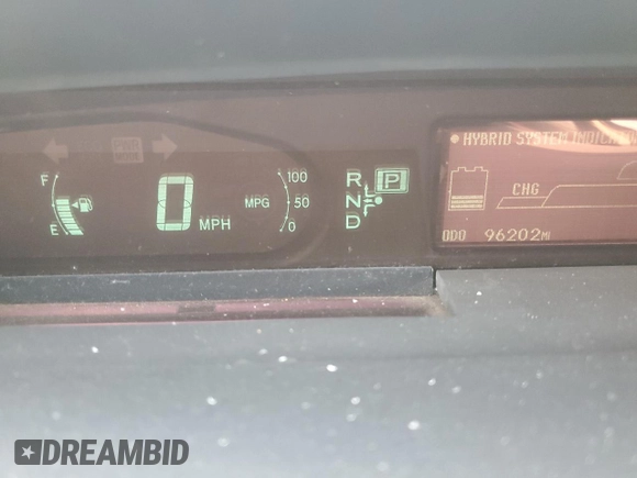 2011 Toyota Prius I z VIN JTDKN3DU0B0324609, wystawiony jako Copart lot #58604915 z przebiegiem 96 202 mil mil oraz Szkoda całkowita • Salvage title. Historia ofert i sprzedaży dostępna na DreamBid. Obrazek 9.