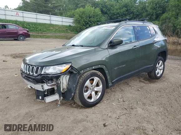 2018 Jeep Compass Latitude z VIN 3C4NJDBB3JT265878, wystawiony jako Copart lot #61999865 z przebiegiem 131 919 mil mil oraz Czysty tytuł • Clean title. Historia ofert i sprzedaży dostępna na DreamBid. Obrazek 1.