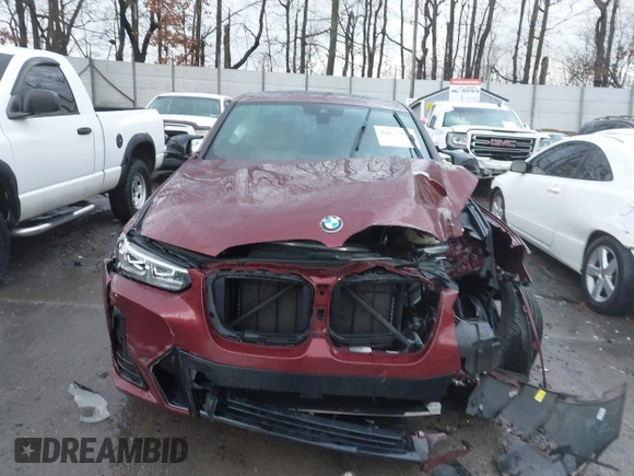 2022 BMW X4 M40i with VIN 5UX43DT09N9J96761, listed as a IAAI auction lot 41675333 with Not provided miles and . Bid and sale history available at DreamBid. Image 13.