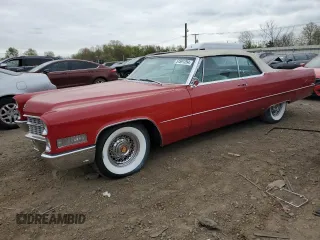 1966 Cadillac DeVille z VIN F6287812, wystawiony jako Copart lot #76001014 z przebiegiem 83 176 mil mil oraz Czysty tytuł • Clean title. Historia ofert i sprzedaży dostępna na DreamBid. Obrazek 1.