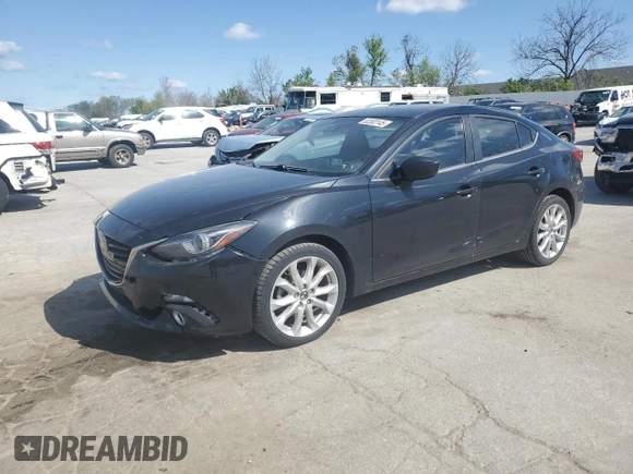 2015 Mazda 3 S Grand Touring with VIN JM1BM1W31F1232260, listed as a Copart auction lot 52382145 with 158,986 mi miles and Salvage Title. Bid and sale history available at DreamBid. Image 1.