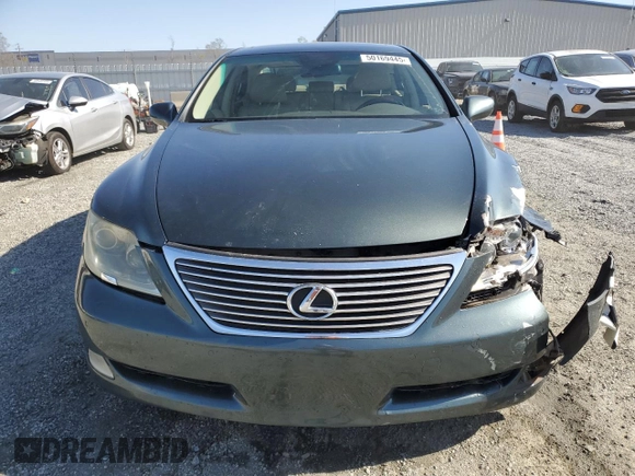 2007 Lexus LS 460 with VIN JTHBL46F975035747, listed as a Copart auction lot 50169445 with 147,294 mi miles and Salvage Title. Bid and sale history available at carsss.com. Image 5.