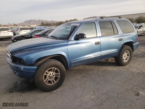 2003 Dodge Durango SLT with VIN 1D4HS48N43F562346, listed as a Copart auction lot 84287204 with 157,745 mi miles and Salvage Title. Bid and sale history available at carsss.com. Image 1.
