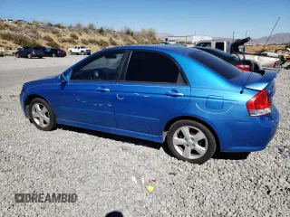 2007 Kia Spectra EX with VIN KNAFE122575008783, listed as a Copart auction lot 73116174 with 165,826 mi miles and Salvage Title. Bid and sale history available at carsss.com. Image 2.