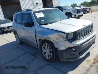 2017 Jeep Renegade Latitude with VIN ZACCJABB7HPE45968, listed as a IAAI auction lot 42270780 with 99,437 mi miles and . Bid and sale history available at DreamBid. Image 1.