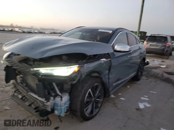 2024 Infiniti QX55 Luxe with VIN 3PCAJ5JR4RF104646, listed as a Copart auction lot 82784634 with 14,088 mi miles and Salvage Title. Bid and sale history available at DreamBid. Image 1.